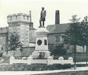 The Frederick Lauer Monument, unveiled in May 1885, was the first monument placed in the park. Lauer, who was the president of the United States Brewers' Association and long involved in its activities, did more than his share to put Reading on the map.