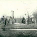 Berks County Prison as seen from the approximate location of the present day band shell.