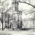 The late John Tenschert, pioneer Reading Eagle lens man, took this photograph on Jan. 21, 1932, the day the prisoners were moved to the new county prison on the W.W. Essick tract in Bern Township. This view clearly shows the details of "the great tower" and the two 50-foot-high octagonal bastions that stood on either side of the main entrance.